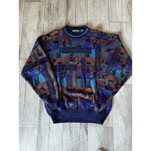 Botany 500 Small Vintage Knit Pullover Sweater  Geometric Patterns